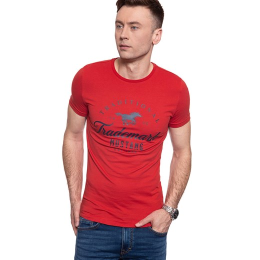 MUSTANG T SHIRT Aaron C Print Molten Lava 1008963 7179 - id: 17704 - marki Mustang - 180289546 MUSTANG T SHIRT Aaron C Print Molten Lava 1008963 7179 ze sklepu YouNeedit.pl w kategorii T-shirty męskie - zdjęcie 180289546