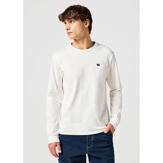 WRANGLER MĘSKA KOSZULKA LS SIGN OFF TEE WORN WHITE 112357431 W7E4017361 ze sklepu YouNeedit.pl w kategorii T-shirty męskie - zdjęcie 180289659