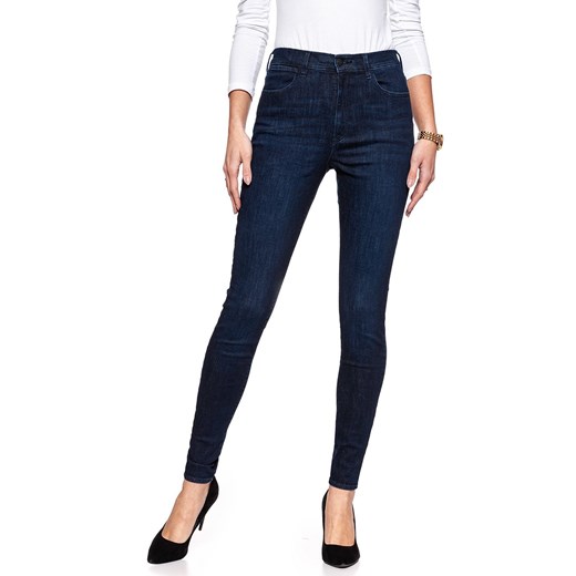 WRANGLER SUPER HIGH SKINNY TAINTED BLUE W27WSZ21H 112128196 ze sklepu YouNeedit.pl w kategorii Jeansy damskie - zdjęcie 180289785