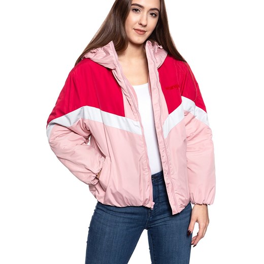 DAMSKA KURTKA WRANGLER COLOUR BLOCK JACKET BRIDAL ROSE W4N9WBP01 112129167 ze sklepu YouNeedit.pl w kategorii Kurtki damskie - zdjęcie 180290058