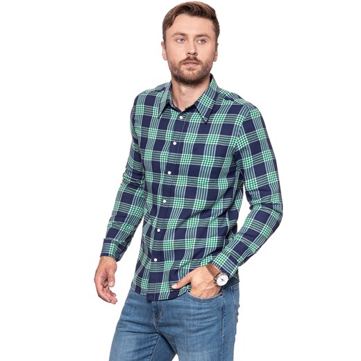 KOSZULA WRANGLER LS 1 PKT SHIRT AMAZON GREEN W5953ORUX 112129787 ze sklepu YouNeedit.pl w kategorii Koszule męskie - zdjęcie 180290397