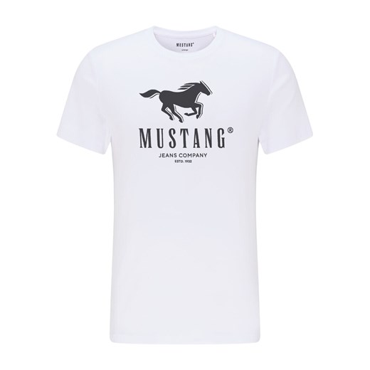 MUSTANG ALEX C PRINT MĘSKI T-SHIRT KOSZULA LOGO TEE GENERAL WHITE 1015051 2045 ze sklepu YouNeedit.pl w kategorii T-shirty męskie - zdjęcie 180290535