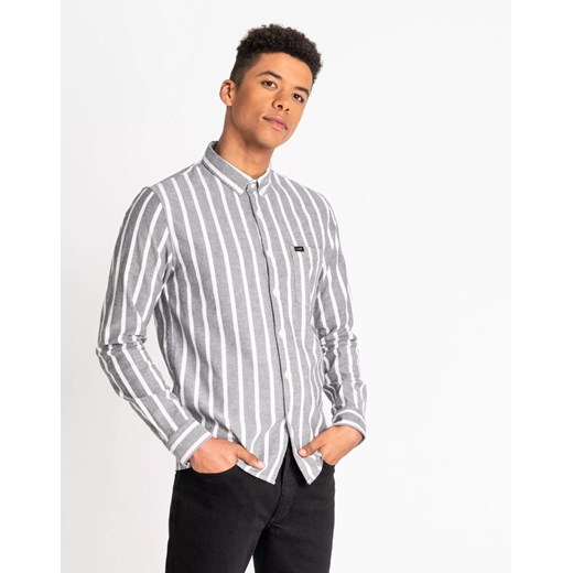 LEE SLIM BUTTON DOWN MĘSKA KOSZULA W PASKI BLACK L66XRG01 112116799 ze sklepu YouNeedit.pl w kategorii Koszule męskie - zdjęcie 180290537
