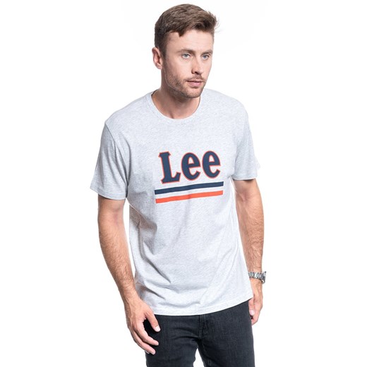 MĘSKI T-SHIRT LEE STRIPE TEE SHARP GREY MELE L64VFQ03 112115942 ze sklepu YouNeedit.pl w kategorii T-shirty męskie - zdjęcie 180291005