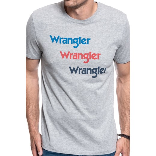WRANGLER SS REPEAT TEE MID GREY MEL W7D7D3X37 112131768 Wrangler M YouNeedit.pl