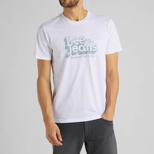 LEE SS 70S LOGO TEE MĘSKI T-SHIRT WHITE L62NFQ12 112114725 ze sklepu YouNeedit.pl w kategorii T-shirty męskie - zdjęcie 180291336