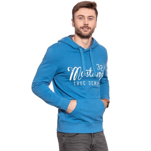 MUSTANG BLUZA Logoprint Hoodie DEEP WATER 1007259 5392 Mustang XL YouNeedit.pl