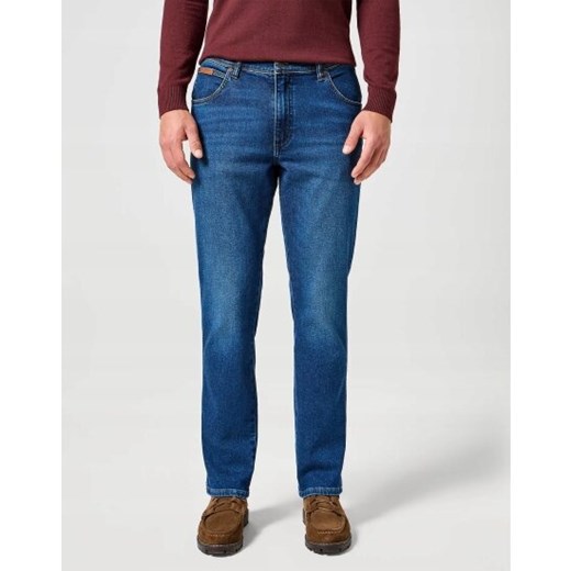 WRANGLER MĘSKIE SPODNIE TEXAS SLIM DARK TRAILS Dark Trails 112358220 W12S008815 ze sklepu YouNeedit.pl w kategorii Jeansy męskie - zdjęcie 180291749