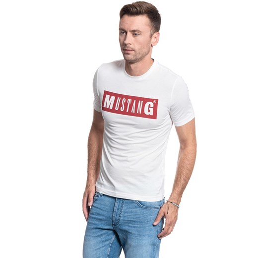 MUSTANG TSHIRT Alex C LOGO Tee CLOUD DANCER 1009738 2020 Mustang M YouNeedit.pl