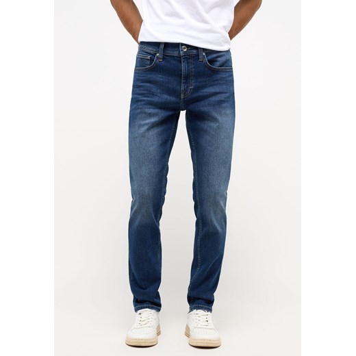 Męskie Spodnie Jeansowe MUSTANG Orlando Slim Denim Blue 1013708 5000 783 ze sklepu YouNeedit.pl w kategorii Jeansy męskie - zdjęcie 180291839