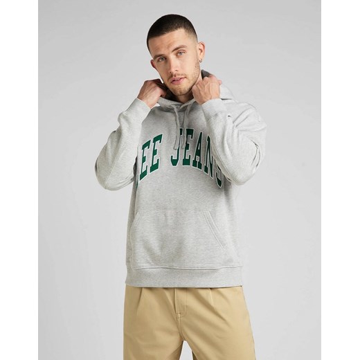 LEE HOODIE SEASONAL MĘSKA BLUZA KLASYCZNA Z KAPTUREM LOGO GREY MELE L84JRYMP 112322632 ze sklepu YouNeedit.pl w kategorii Bluzy męskie - zdjęcie 180291847