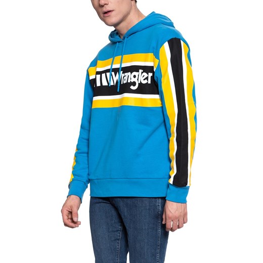BLUZA WRANGLER B&Y HOODIE MEDITERRANEAN BLUE W6610HABR 112130642 Wrangler S YouNeedit.pl