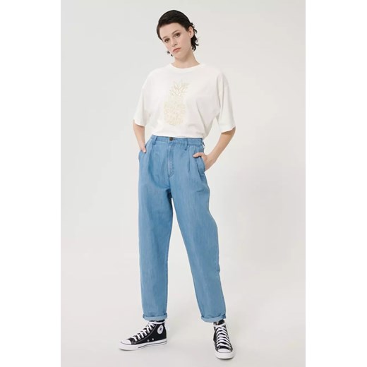 LEE PLEATED STELLA TAPER DAMSKIE SPODNIE JEANSOWE JEANSY LIGHT LINNEN L30VNBYK 112106839 ze sklepu YouNeedit.pl w kategorii Jeansy damskie - zdjęcie 180292109