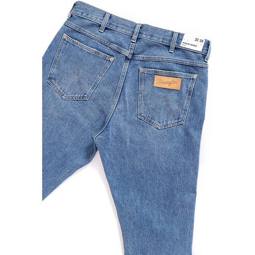 SPODNIE MĘSKIE WRANGLER SLIDER STONE BLUE W18RER255 112127367 Wrangler W30 L32 YouNeedit.pl