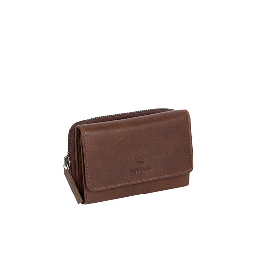MUSTANG Como Wallet Top Opening UNIWERSALNY SKÓRZANY PORTFEL PREMIUM POJEMNY NA KARTY SKÓRA BROWN 06.103501 ze sklepu YouNeedit.pl w kategorii Portfele damskie - zdjęcie 180292296