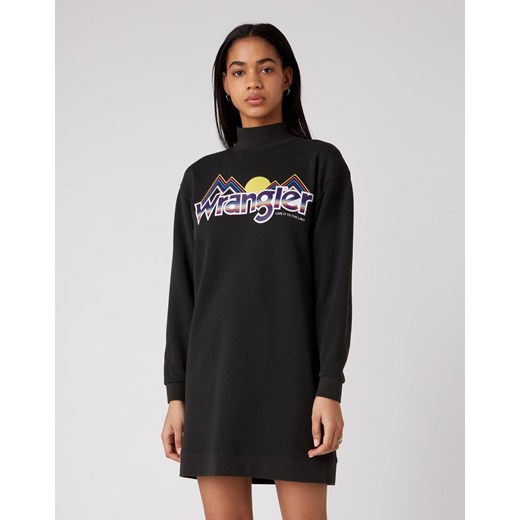 DAMSKA SUKIENKA WRANGLER HIGH NECK SWEAT DRES FADED BLACK W9P2HNXV6 112132452 ze sklepu YouNeedit.pl w kategorii Sukienki - zdjęcie 180292318
