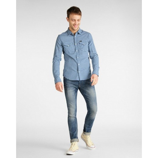 LEE CLEAN WESTERN SHIRT MĘSKA KOSZULA WASHED BLUE L644DJLR 112115494 Lee M YouNeedit.pl