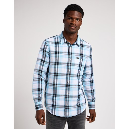 LEE LEESURE SHIRT MĘSKA KOSZULA W KRATĘ PREPPY BLUE 112349056 L66N044970 ze sklepu YouNeedit.pl w kategorii Koszule męskie - zdjęcie 180292736
