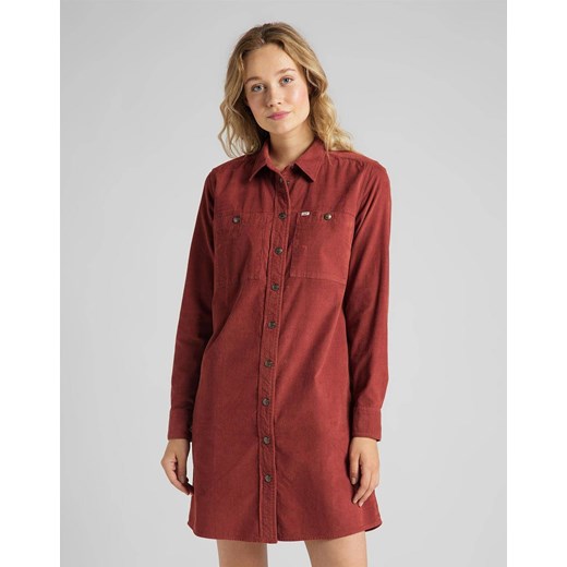LEE WORKSHIRT DRESS DAMSKA SUKIENKA KOSZULOWA RED OCHRE L50SMROE 112111408 Lee S YouNeedit.pl