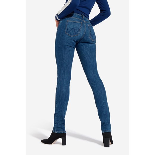 WRANGLER SLIM SPODNIE DAMSKIE BLUE BRUSHED W28LVP94Q 112128438 Wrangler W28 L32 YouNeedit.pl