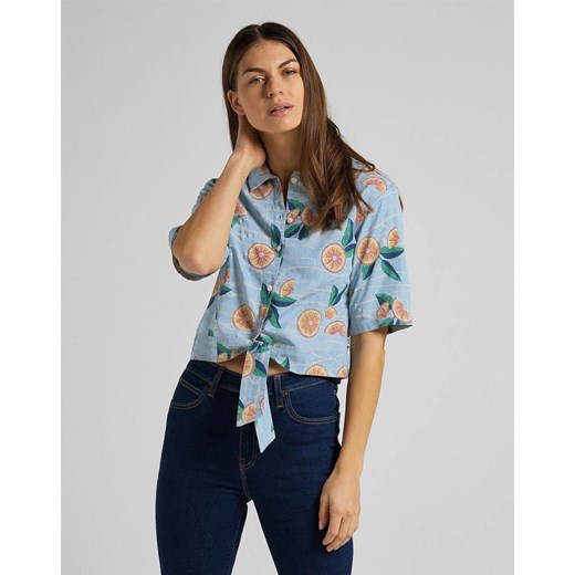 DAMSKA KOSZULA LEE KNOTTED RESORT SHIRT PISCINE L49XZMQE 112111150 ze sklepu YouNeedit.pl w kategorii Koszule damskie - zdjęcie 180293208
