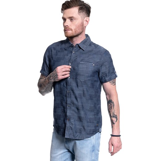 MĘSKA KOSZULA MATERIAŁOWA MUSTANG CHRIS KC PATCHWORK 1009581 4085 ze sklepu YouNeedit.pl w kategorii Koszule męskie - zdjęcie 180293277