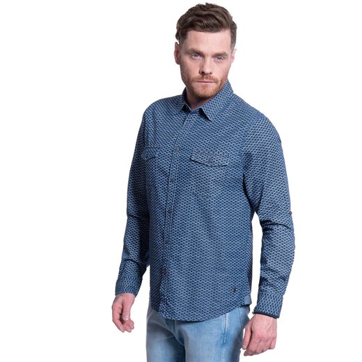 KOSZULA MĘSKA MUSTANG CASPER AOP SHIRT 1009570 11753 ze sklepu YouNeedit.pl w kategorii Koszule męskie - zdjęcie 180293318