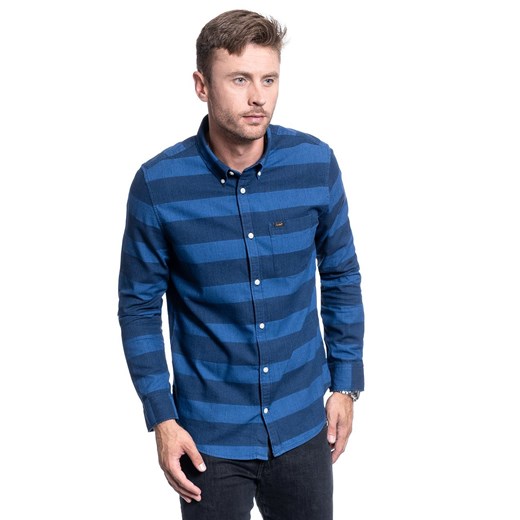 KOSZULA MĘSKA LEE REFINED BUTTON DOWN SUMMER BLUE L882DTNJ 112123574 ze sklepu YouNeedit.pl w kategorii Koszule męskie - zdjęcie 180293349
