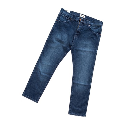 SPODNIE MĘSKIE WRANGLER LARSTON BASEMENT BLUE W18SHY32C 112127517 ze sklepu YouNeedit.pl w kategorii Jeansy męskie - zdjęcie 180293456