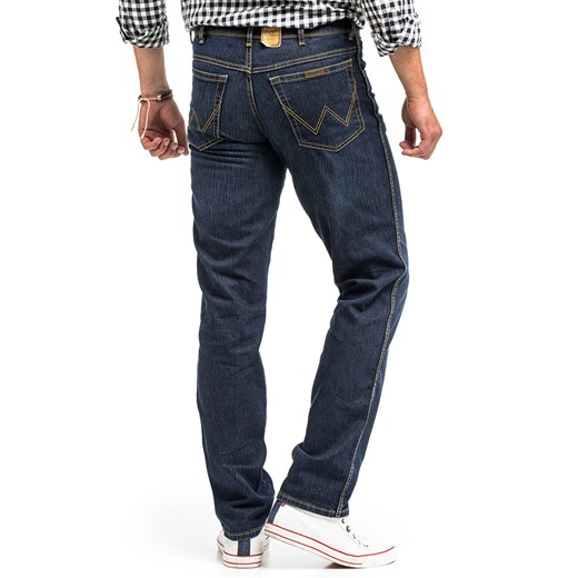 WRANGLER REGULAR FIT MĘSKIE SPODNIE JEANSOWE DARK USED W10I22H10 112125986 Wrangler W38 L36 YouNeedit.pl