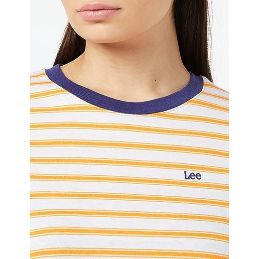 LEE STRIPE TEE RELAXED FIT MĘSKI T-SHIRT KOSZULKA RIDIANT YELLOW L43LAZLG Lee S YouNeedit.pl