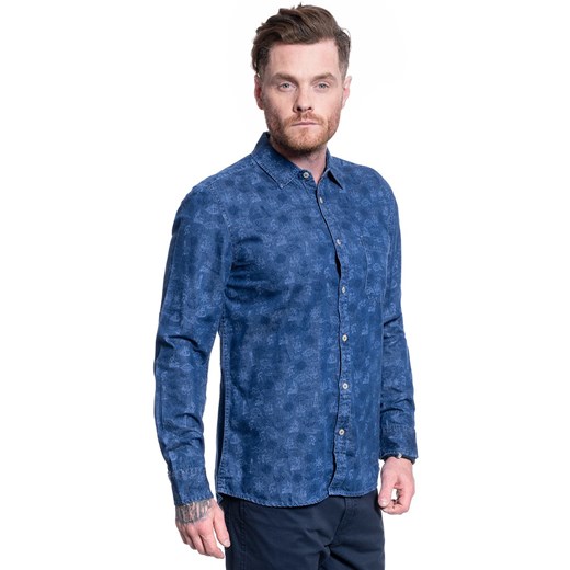 MĘSKA KOSZULA MUSTANG CASPER DENIM AOP 1009898 11847 ze sklepu YouNeedit.pl w kategorii Koszule męskie - zdjęcie 180294297