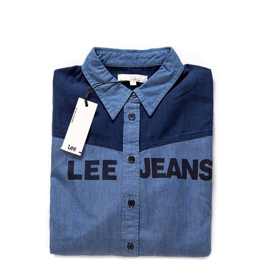 LEE TOP BLOCKING SHIRT FROST BLUE L45KBIMJ 112110271 ze sklepu YouNeedit.pl w kategorii Koszule damskie - zdjęcie 180294478