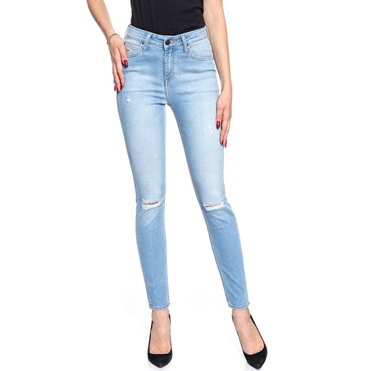 SPODNIE DAMSKIE LEE SCARLETT HIGH BLUE SLASHED L31AROWK 112107008 ze sklepu YouNeedit.pl w kategorii Jeansy damskie - zdjęcie 180294636