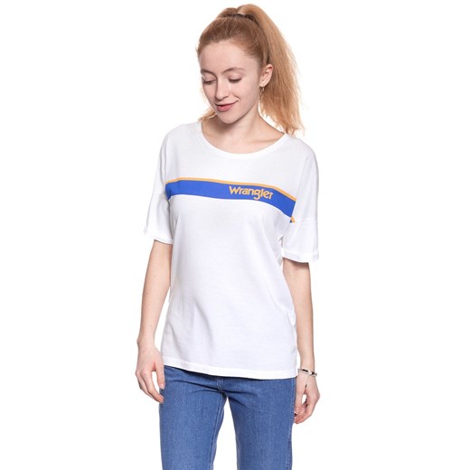 WRANGLER T SHIRT DAMSKI B&Y TRUCKER TEE WHITE W724LG412 112130927 ze sklepu YouNeedit.pl w kategorii Bluzki damskie - zdjęcie 180294817