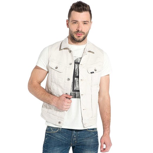 LEE SLEEVELESS RIDER WHITE LIGHT ze sklepu YouNeedit.pl w kategorii Kamizelki męskie - zdjęcie 180294875