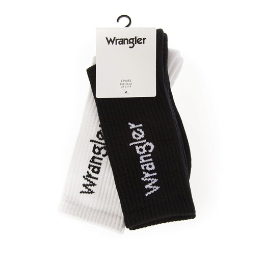 WRANGLER 2 PACK DWUPAK MĘSKIE SKARPETY LOGO SOCKS W0P414100 112325100 Wrangler 39 - 42 M YouNeedit.pl