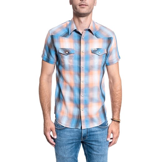KOSZULA MĘSKA WRANGLER SS WESTERN SHIRT FADED BLACK W5J06DXV6 112130149 Wrangler M YouNeedit.pl