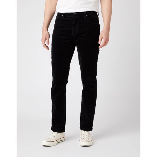 MĘSKIE SPODNIE SZTRUKSOWE WRANGLER TEXAS SLIM BLACK W12SEC100 112141146 ze sklepu YouNeedit.pl w kategorii Spodnie męskie - zdjęcie 180295306