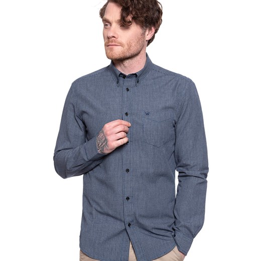 WRANGLER LS 1PKT BDOWN SHIRT MĘSKA KOSZULA DŁUGI RĘKAW TRUE NAVY W5F34MX9O Wrangler S YouNeedit.pl