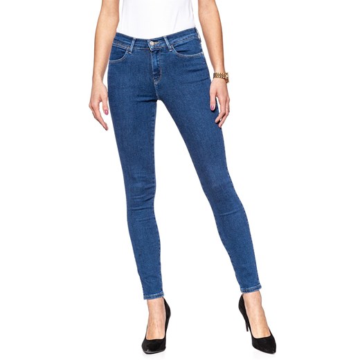 WRANGLER HIGH RISE SKINNY BLUE NOISE W27HFS047 112128073 ze sklepu YouNeedit.pl w kategorii Jeansy damskie - zdjęcie 180296039