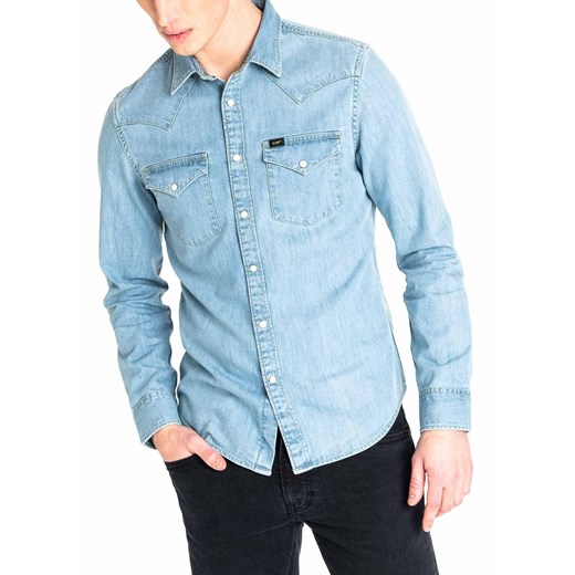 Koszula męska Lee casual jeansowa