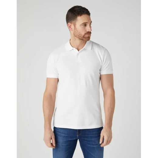 WRANGLER POLOSHIRT MĘSKA KOSZULKA POLO WHITE W7X7K4989 ze sklepu YouNeedit.pl w kategorii T-shirty męskie - zdjęcie 180296509