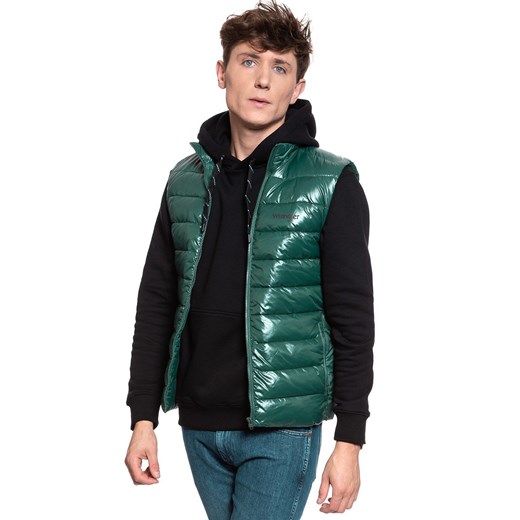 MĘSKI BEZRĘKAWNIK WRANGLER PUFFER VEST PINE W4A3XTG01 112129073 ze sklepu YouNeedit.pl w kategorii Kamizelki męskie - zdjęcie 180296547