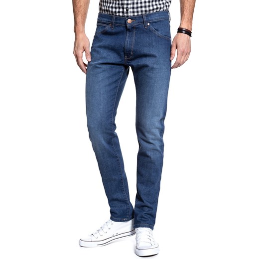 SPODNIE MĘSKIE WRANGLER BRYSON BLUEPRINT W14XPQ74Q 112126730 Wrangler W30 L34 YouNeedit.pl