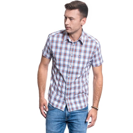 KOSZULA MĘSKA WRANGLER SS 1PKT BDOWN SHIRT WHITE W5J11O989 112130158 Wrangler M YouNeedit.pl