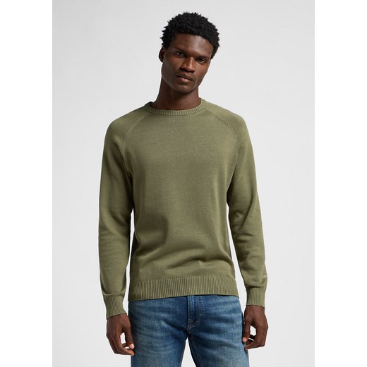 LEE MĘSKI SWETER CLEAN RAGLAN SWEATER MERCANTILE GREEN 112355673 LD46008526 ze sklepu YouNeedit.pl w kategorii Swetry męskie - zdjęcie 180297039
