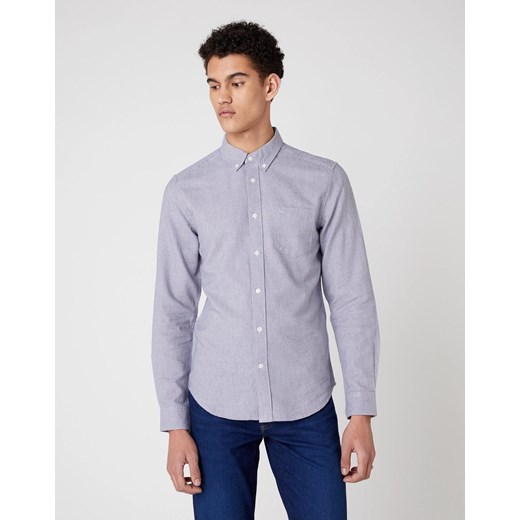 WRANGLER LS1PKT BUTTON DOWN MĘSKA KOSZULA LUNAR ROCK GREY W5F33ZXKH 112130121 ze sklepu YouNeedit.pl w kategorii Koszule męskie - zdjęcie 180298109