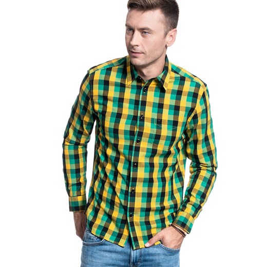 KOSZULA MĘSKA WRANGLER LS 1PKT SHIRT LEMON CHROME W5M24MY07 112130216 Wrangler M YouNeedit.pl
