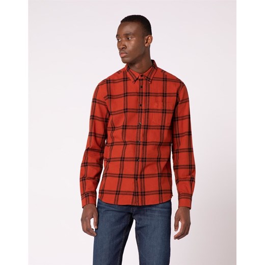 KOSZULA MĘSKA WRANGLER LS 1PKT SHIRT PICANTE BROWN W5A1T2X9H 112129990 ze sklepu YouNeedit.pl w kategorii Koszule męskie - zdjęcie 180298295